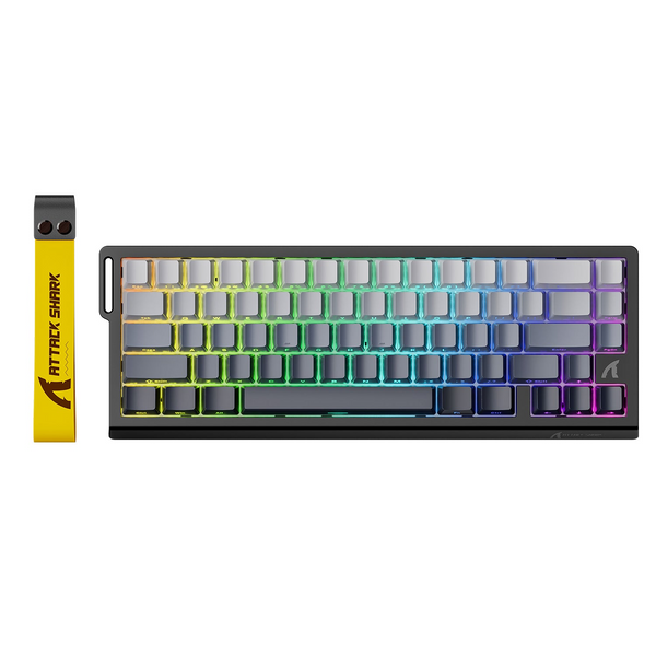 Attack Shark X68 Tri-Mode Mechanical Keyboard – Compact 65% Wireless Dominance