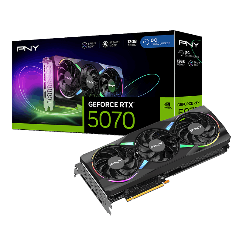 PNY GeForce RTX 5070 Models Main image