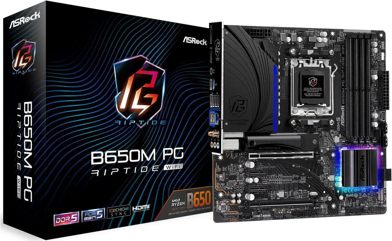 ASRock B650M ddr5 WiFi 6E AMD Ryzen Main image