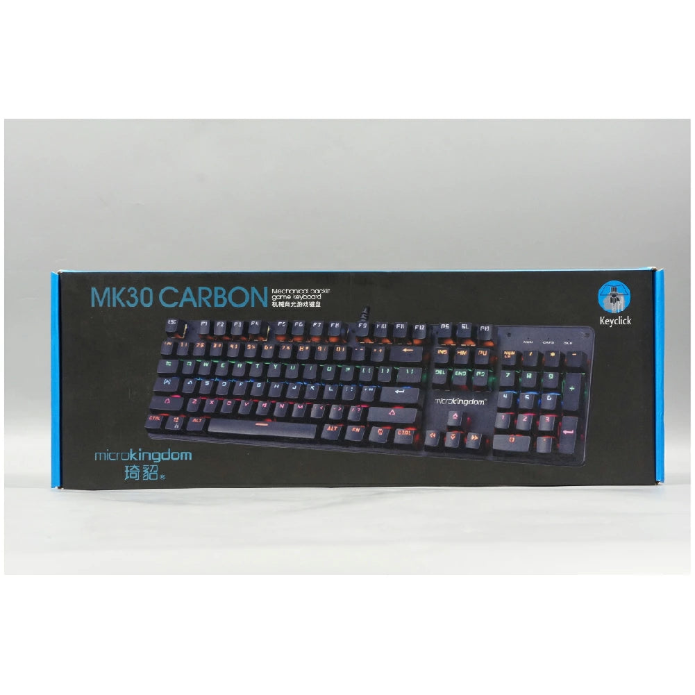 MK30 Carbon Mechanical Backlit Game Keyboard Mechanical Keyboard Arabic / English 104 Keys Secondary image
