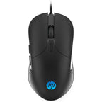 HP M280 USB Gaming Mouse 6 LED Ultra fast FPS 64000 DPI fremeRate 3000 For PC & Laptop Mac And Windows - Black