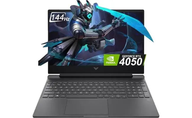 HP Victus (15-FA2082WM) 15.6" FHD 144Hz IPS, 13th Gen Intel Core i5-13420H, Nvidia RTX 4050 6GB GDDR6, 16GB DDR4 RAM, 512GB M.2 PCIe NVMe, Windows 11 Home - Mica Silver Gaming Laptop