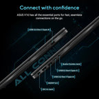 Gaming Laptop ASUS V16 (2025) Elevate Gaming & Creativity Intel® Core™ 7 Processor 240H Up to 5.2 GHz NVIDI GeForce RTX™ 5060 8GB GDDR7 16.0-inch FHD+ 144Hz - Matte Black