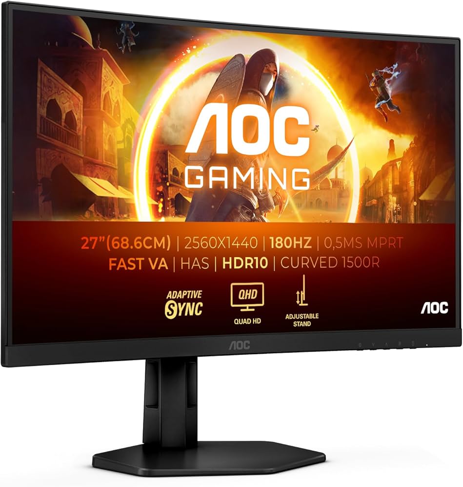 AOC CQ27G4 27" QHD Curved Fast VA Gaming Display الصورة الرئيسية