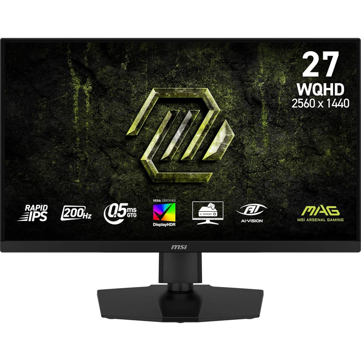 MSI MAG 274QPF E20 – 27" Flat Rapid IPS WQHD 2K Gaming Monitor