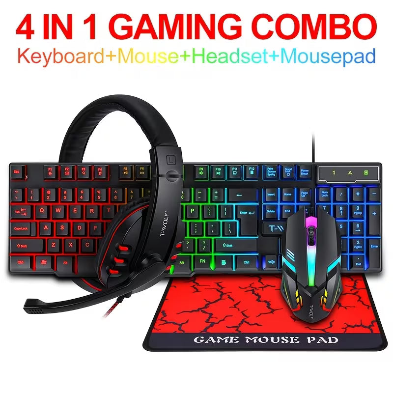 H-C23 GAMING  COMBO KITS 4 IN 1
