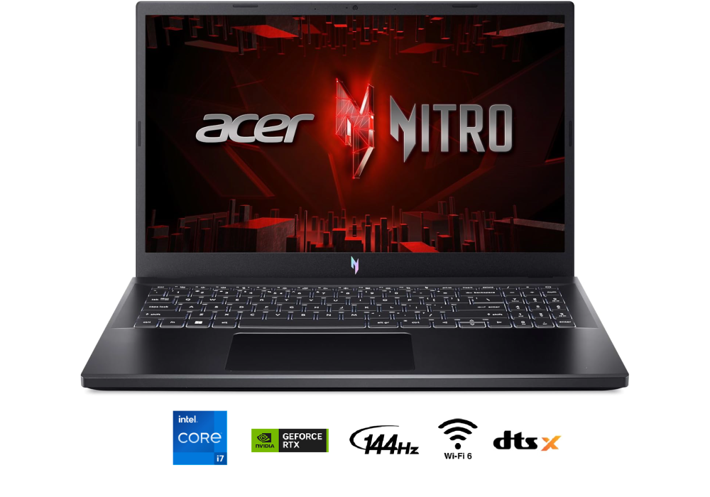 acer Nitro V Gaming Laptop | Intel Core i7-13620H Processor | NVIDIA GeForce RTX 4050 Laptop GPU | 15.6" FHD IPS 165Hz Display | 16GB DDR5 | 512B Gen 4 SSD
