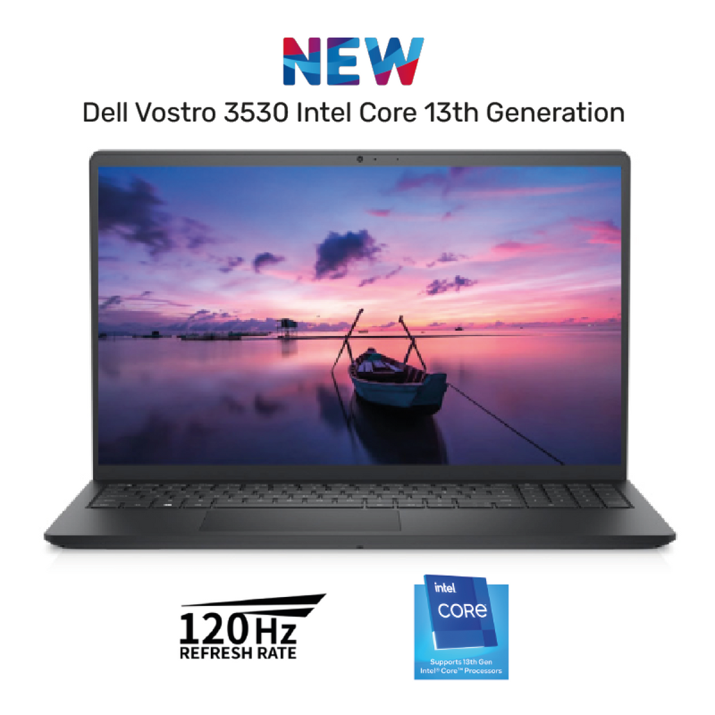 NEW Laptop Dell Vostro 3530 Intel Core i3-1305U Up to 4.50 GHz Processor 8GB DDR4, 512GB SSD, 15.6" FHD 120Hz - 13th Generation / Black