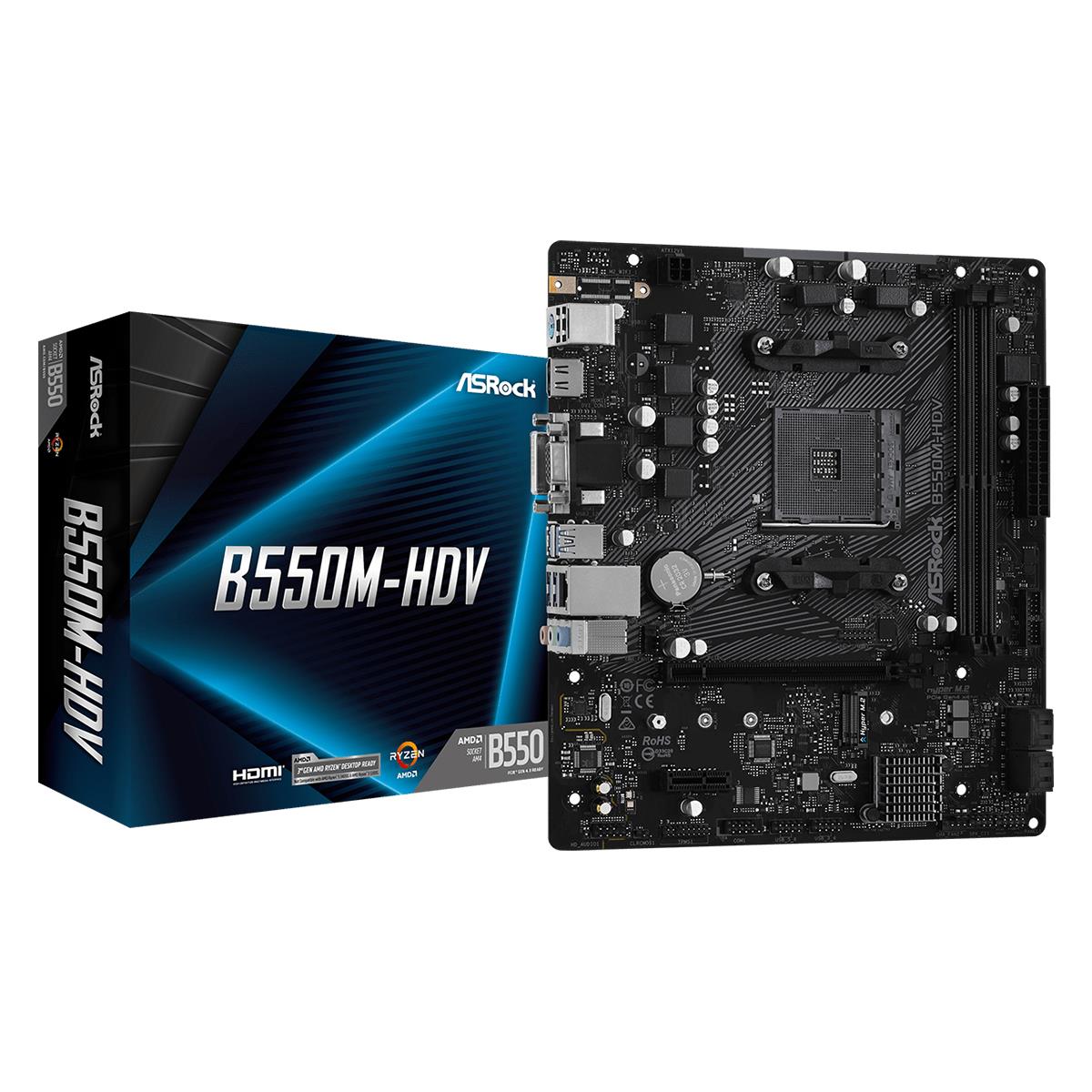 ASROCK AMD B550M-HDV /M.2 ATX Motherboard