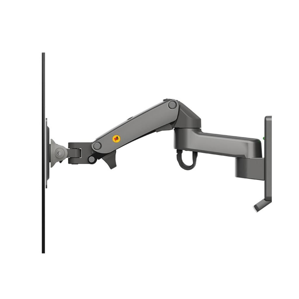 NB North Bayou F150 17"-35" Gas Spring Full Motion Wall Monitor Mount Single Arm 3-12KG