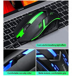 Combo Gamer Teclado Mouse Twolf Tf200 Rgb Negro