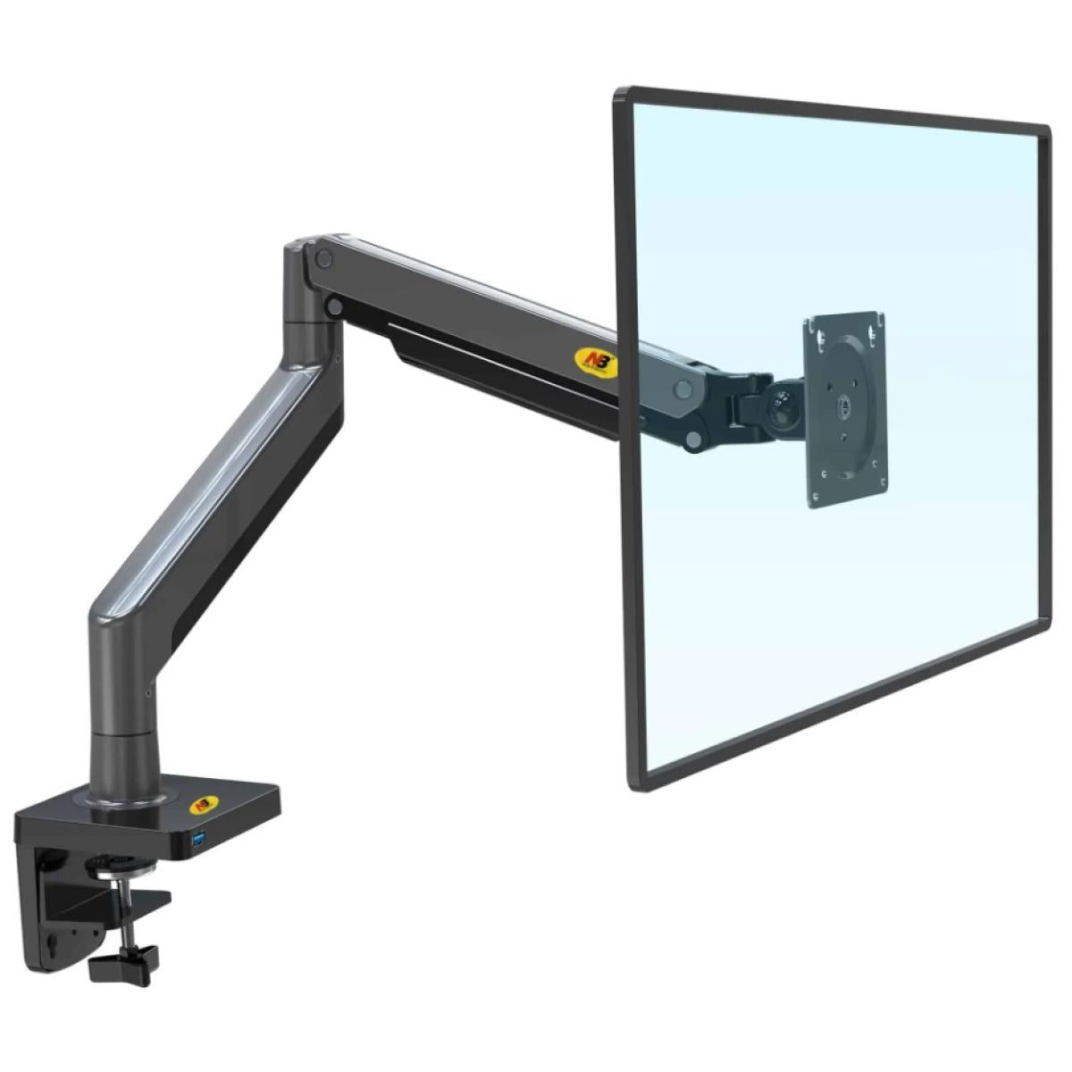 North Bayou G45 Full Motion Swivel Monitor Mount with Gas Spring for 27”-40” Monitors- Black