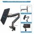 North Bayou G45 Full Motion Swivel Monitor Mount with Gas Spring for 27”-40” Monitors- Black