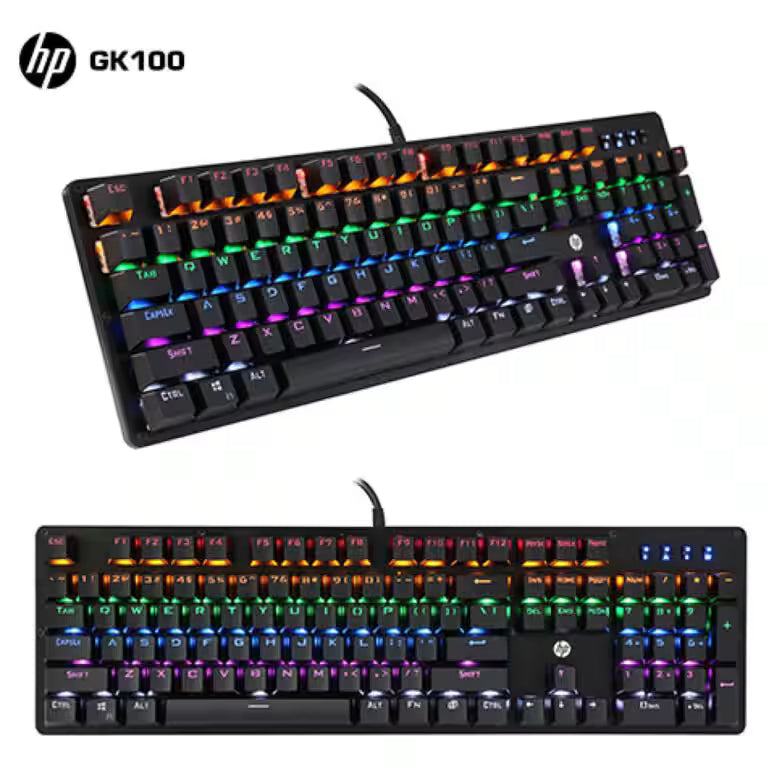 HP GK100F RGB Wired Gaming Mechanical Keyboard – Blue Switch, 104 Keys Secondary image