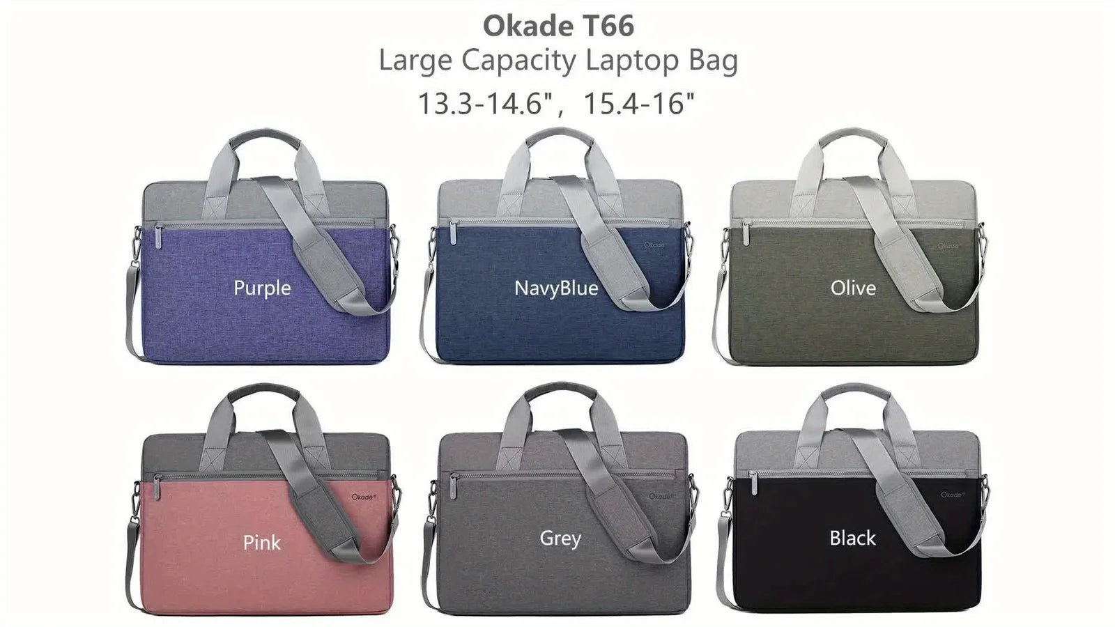 Okade T66 Large Capacity Laptop Bag, Shockproof Sponge Padding Bag Main image