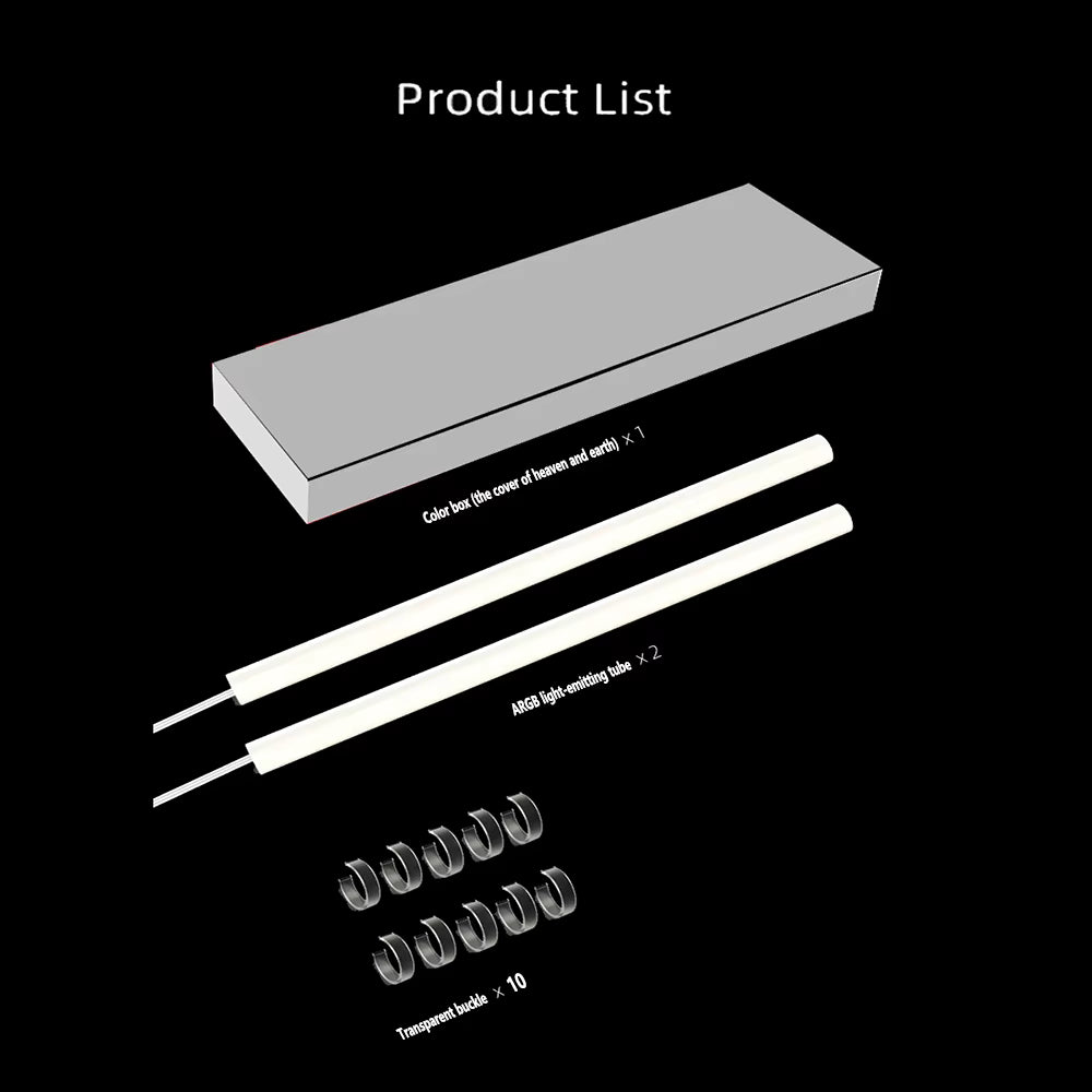 Flexible 5V Addressable ARGB Neon Tube Light with Cover Sleeve for Gaming PC AIO 120 240 360 CPU Liquid Water Cooler Retrofit