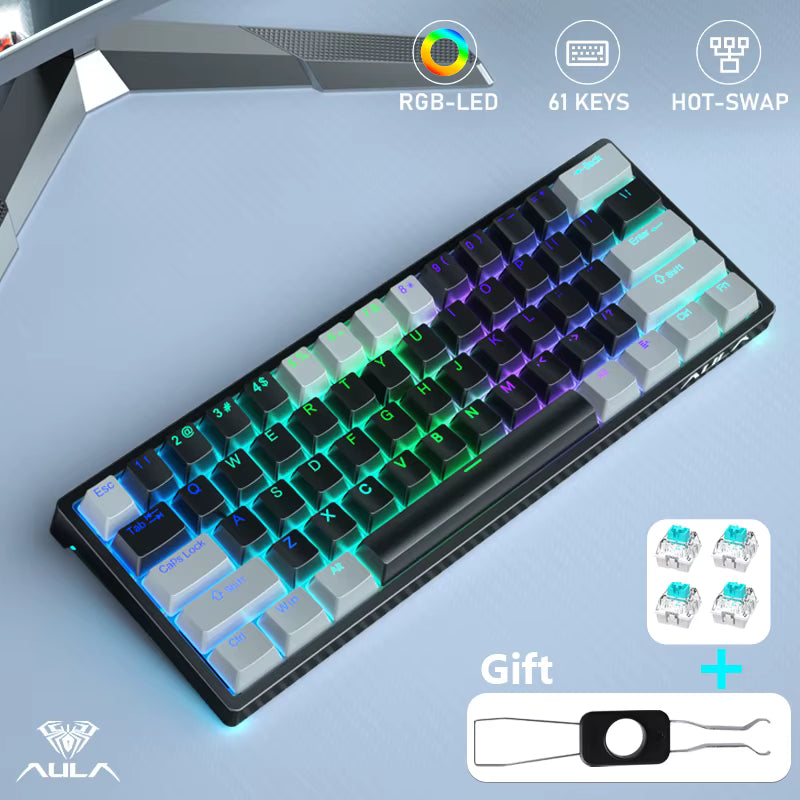 AULA F3Z61 61-Key Wired Mechanical