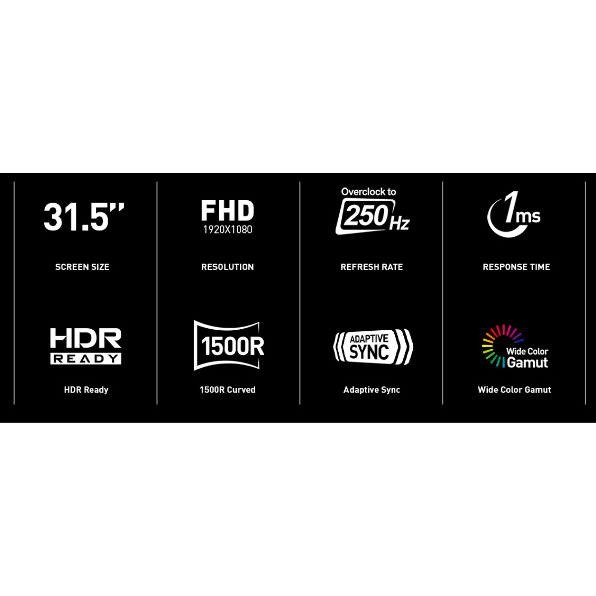 MSI MAG 32C6X 31.5-inch 1920 x 1080 (FHD) Curve 1500R Computer Monitor