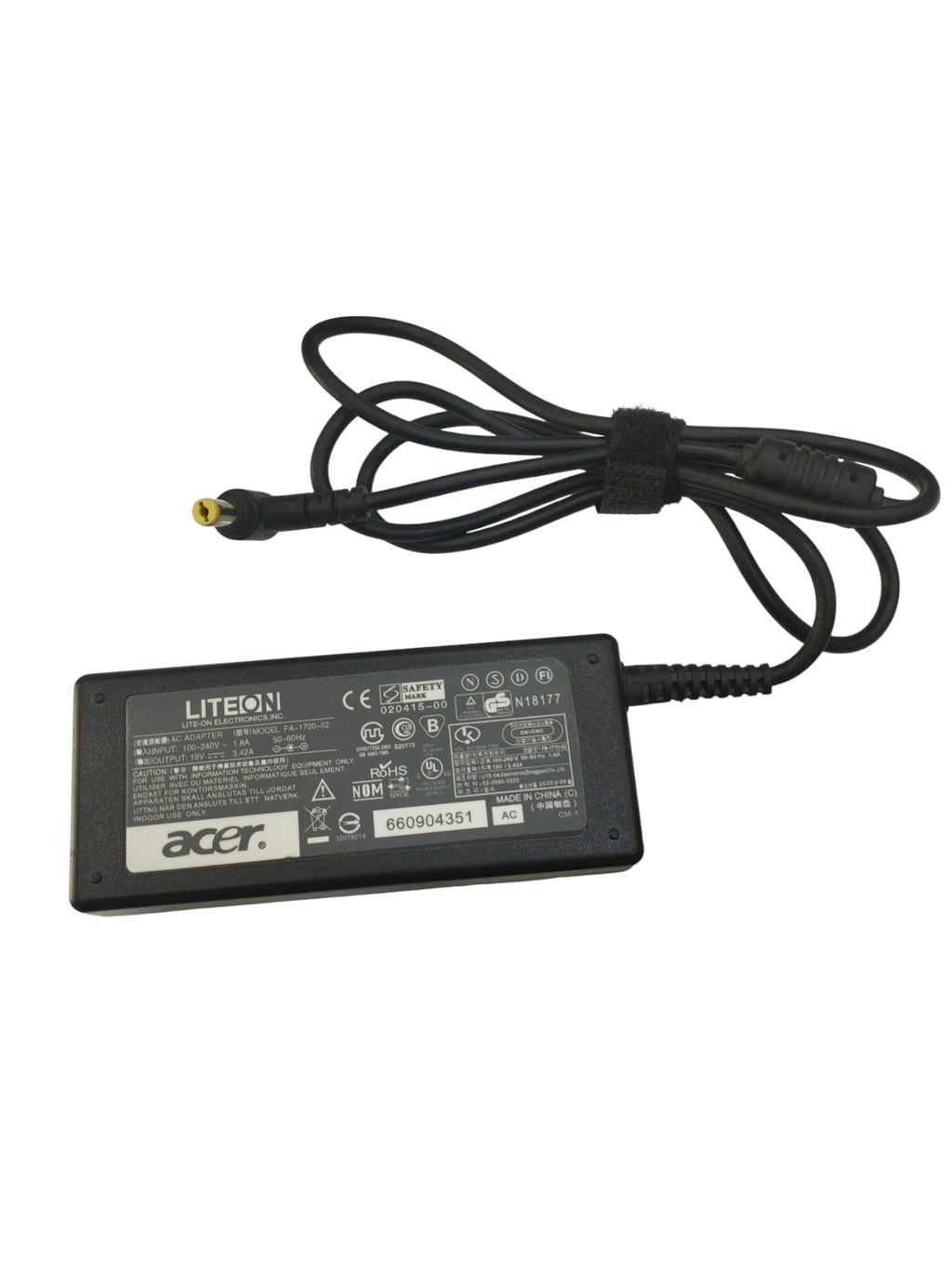 Acer Laptop Charger 19V 3.4A