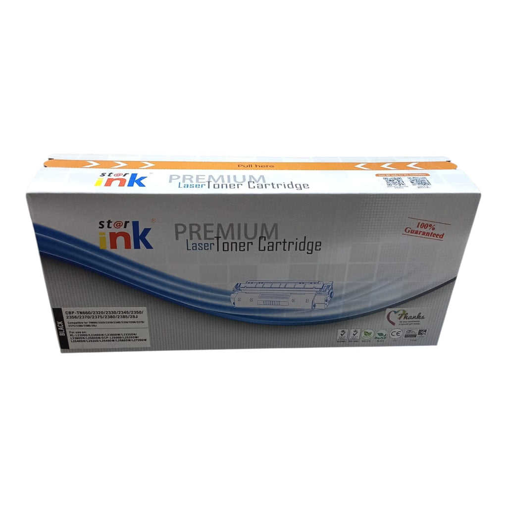 STAR INK PREMIUM LASER TONER  Model: CBP-TN660 Universal Series
