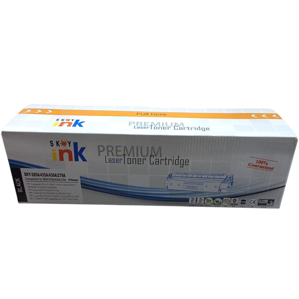 SKY INK PREMIUM LASER TONER  Model: SKY-285A / 435A / 436A / 278A (Universal)