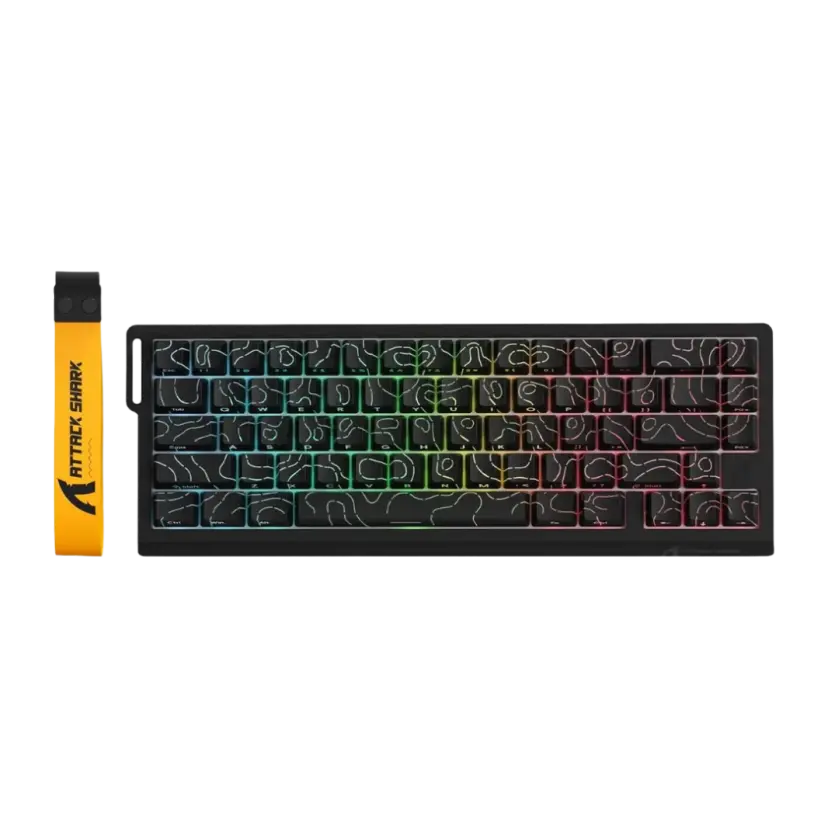 Attack Shark X68 Tri-Mode Mechanical Keyboard – Compact 65% Wireless Dominance
