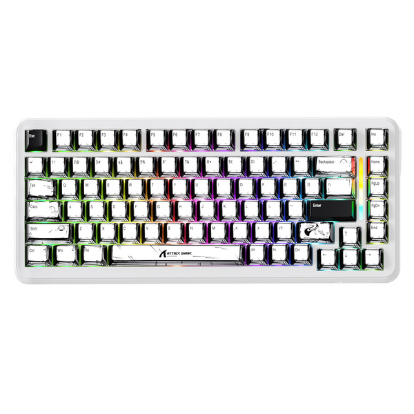 Attack Shark X82 Pro Tri-Mode Mechanical Keyboard – Gasket Mount Comfort &amp; Smart LED Display