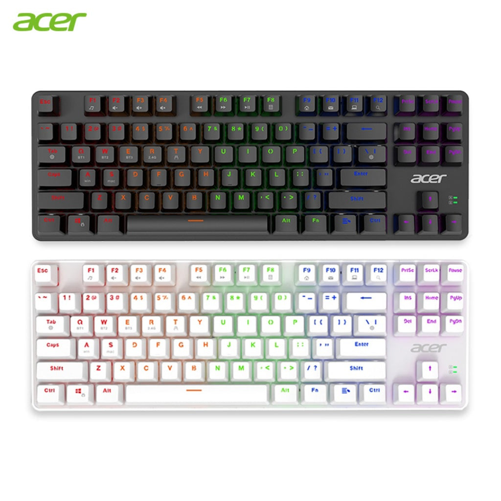 True-Mechanical-Keyboard-OKW132-with-RGB-Backlight-USB-Cable-2.4G-BT5.0-Connection-87-Key Main image