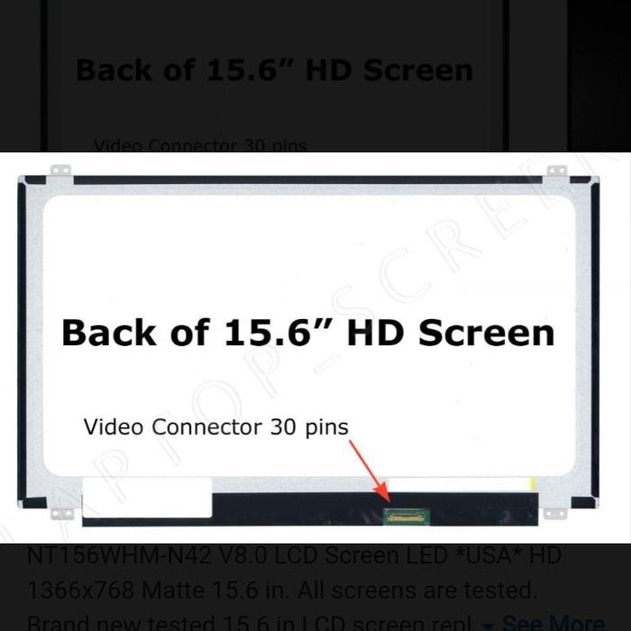 NT156WHM-N42 V8.3 | 15.6" HD Slim (101)