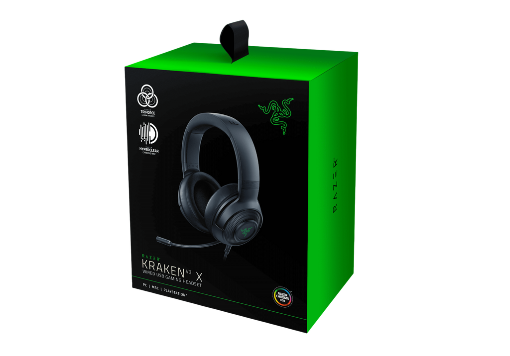 Razer Kraken X Wired Gaming Headset – Ultra-Light Comfort for Gaming