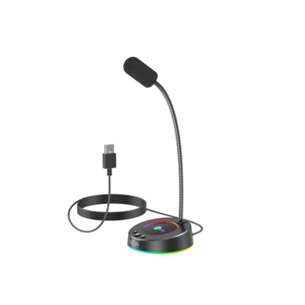 Gaming RGB USB MIC Lecoo MC01S Microphone Colorful Light Effect 360 ° Flexible Microphone Secondary image