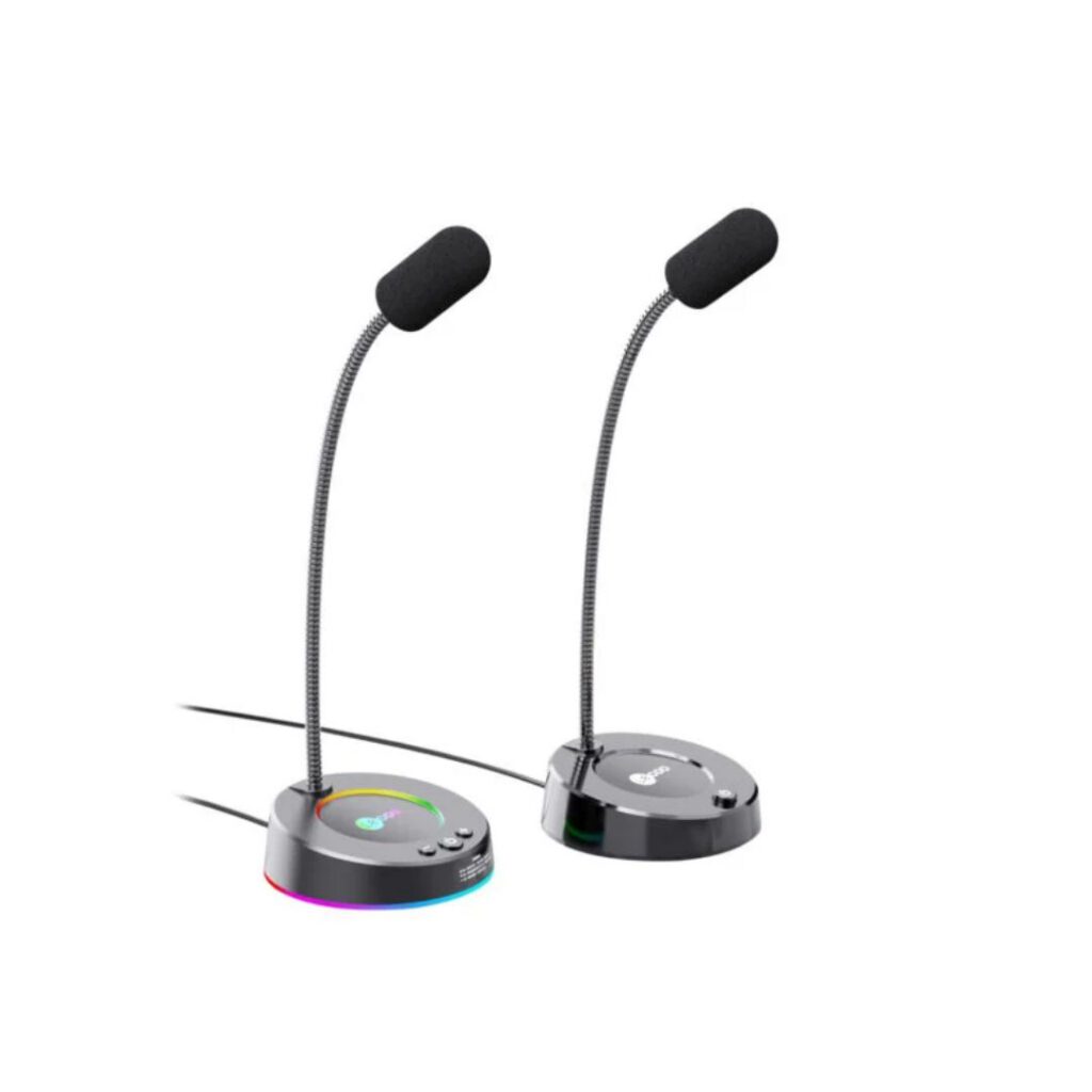 Gaming RGB USB MIC Lecoo MC01S Microphone Colorful Light Effect 360 ° Flexible Microphone