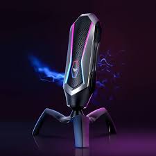 AULA T1 RGB USB Wired Black Gaming Desktop Microphone